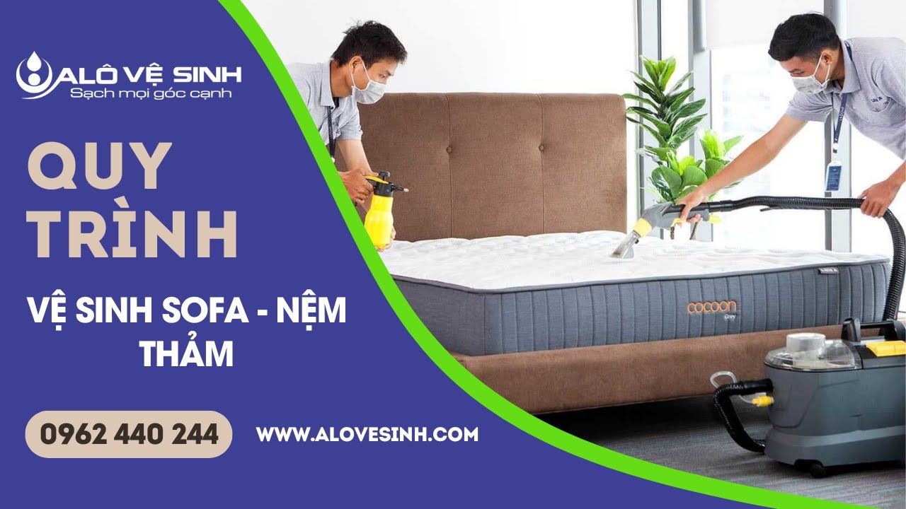 Quy Trình Vệ Sinh Sofa Thảm Nệm - Alo Vệ Sinh