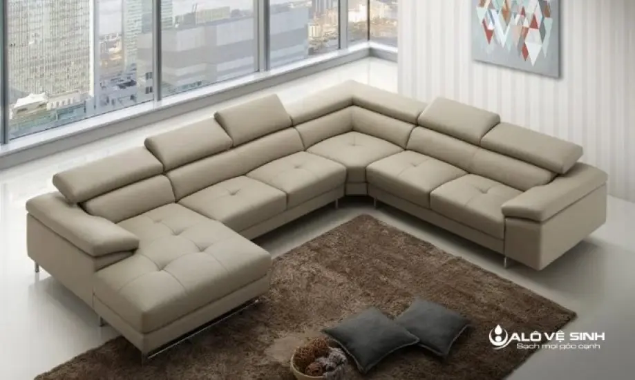 Mẫu sofa dạng chữ U đang được nhiều khách hàng chọn lựa