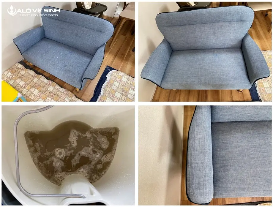 Cách giặt ghế sofa nỉ cho từng chất liệu