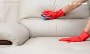 Lau bằng cồn cực nhanh và tiện lợi khi làm sạch vết bẩn trên ghế sofa