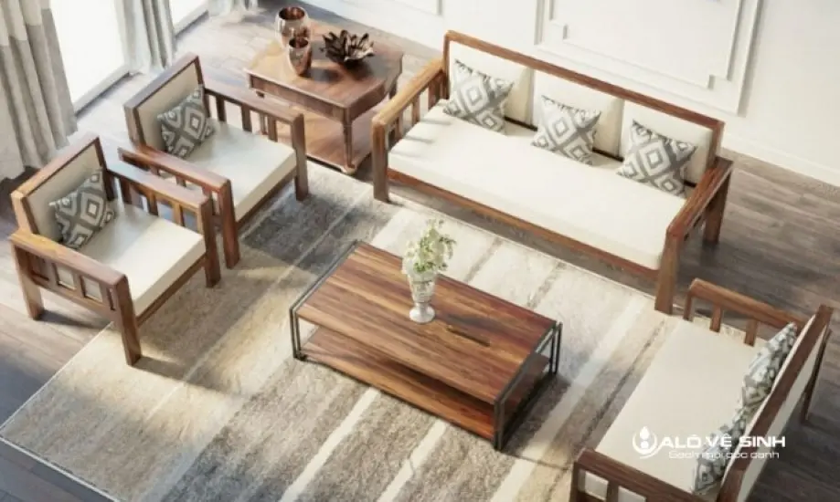 Hướng dẫn cách vệ sinh sofa gỗ tại nhà mà bạn cần biết.