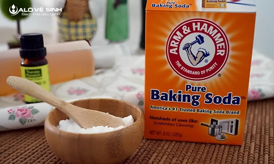 Cách vệ sinh tấm topper bằng Baking Soda