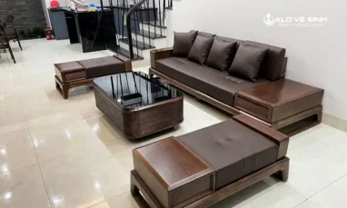 Chuẩn bị nguyên liệu trước khi hướng dẫn cách làm đệm ghế sofa gỗ.