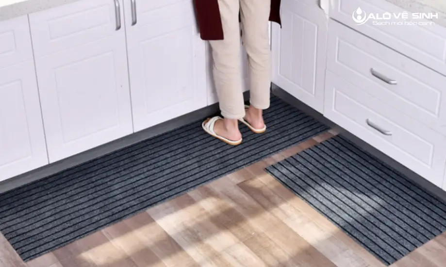 Lựa chọn thiết kế thảm nhà bếp phù hợp với không gian nhà bếp