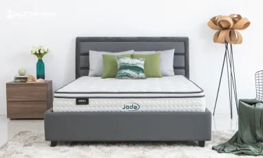 Nệm lò xo Hunter với phần thiết kế túi độc lập và đường nét tinh tế