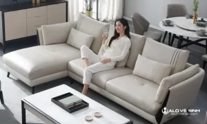 Sofa văng 3 chỗ ngồi phù hợp với những không gian phòng khách chật hẹp