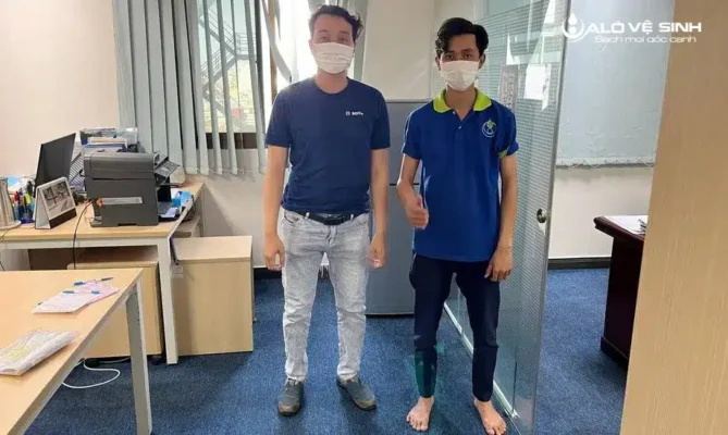 Anh Lê Anh Tuấn sử dụng dịch vụ giặt thảm văn phòng tại Alo Vệ Sinh