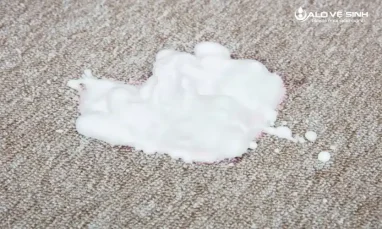 Sử dụng hóa chất giặt thảm giúp dễ dàng lấy đi vết bẩn