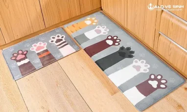 Thảm nhà bếp mang vẻ đẹp tươi mới cho không gian bếp 