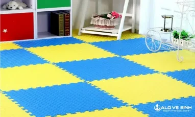 Thảm xốp được làm từ chất liệu nhựa xốp mềm mại