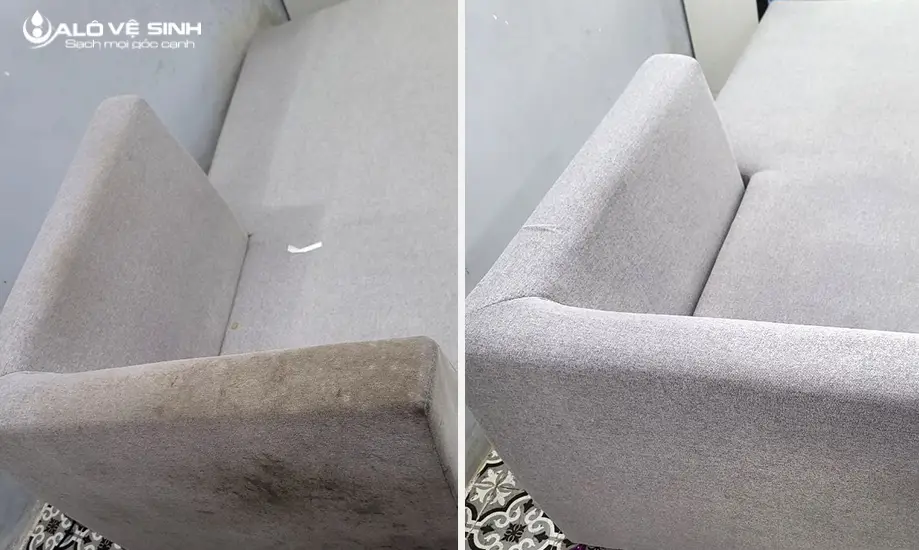 Trải nghiệm chất lượng trước và sau khi giặt ghế sofa tại Alo Vệ Sinh
