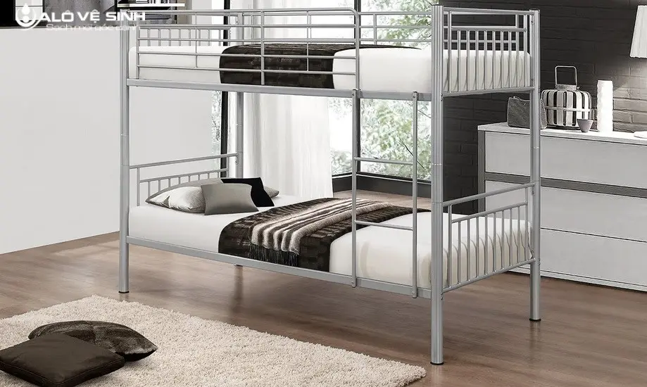 Tối ưu không gian với giường tầng bằng sắt
