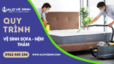 Quy trình vệ sinh sofa nệm thảm