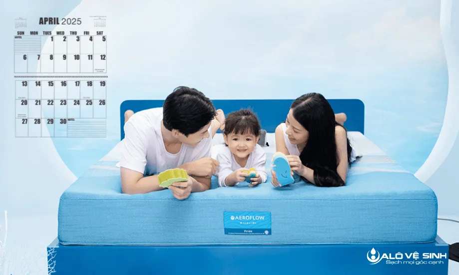 Tần suất giặt nệm cao su từ 3 - 6 tháng/lần