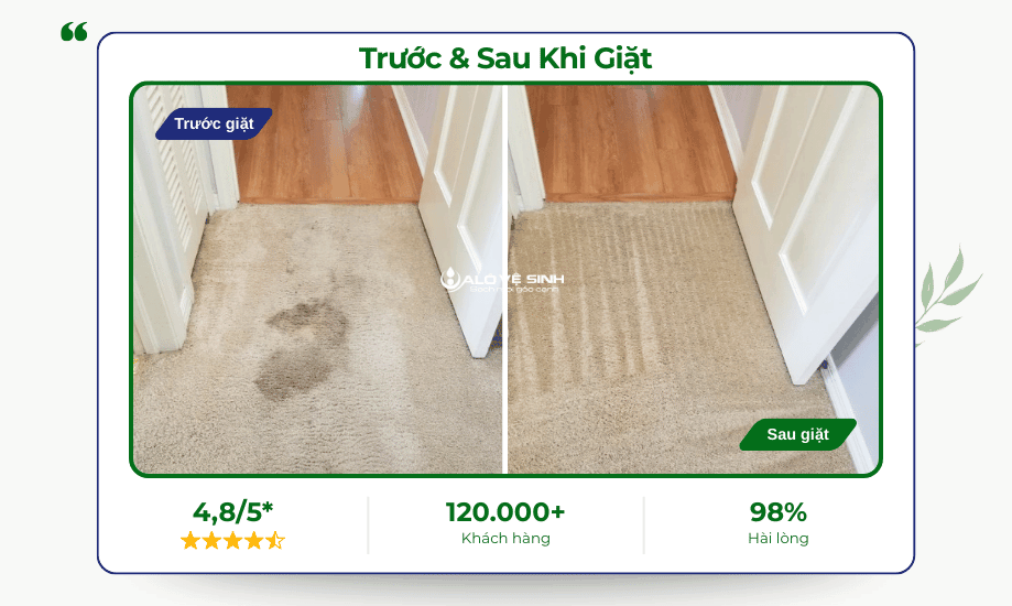 Làm sạch thảm bị ố vàng do nước ngọt ngấm lâu ngày