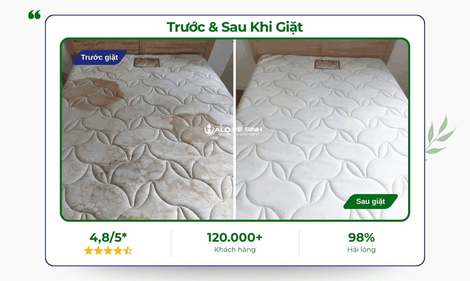 Quy trình vệ sinh nệm tại nhà loại bỏ triệt để các mảng bám bẩn lâu ngày