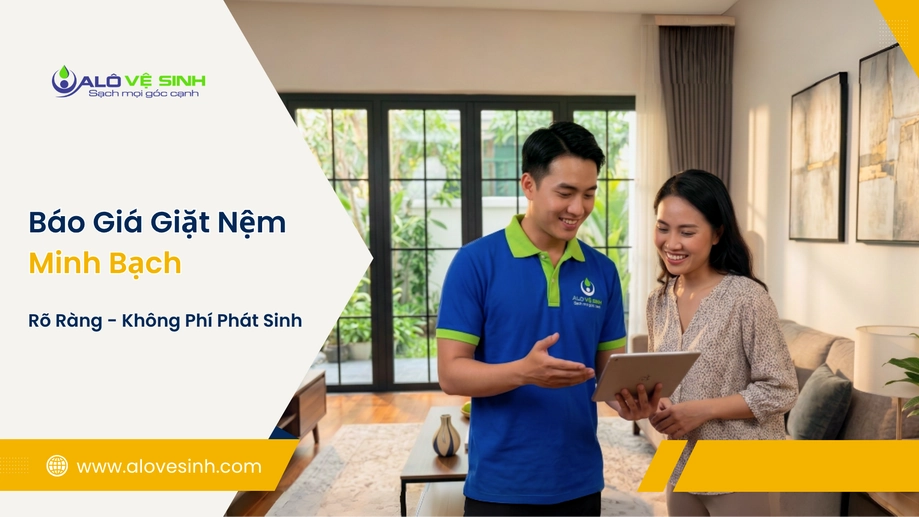 Nhân viên tư vấn bảng giá giặt nệm Quận 1 trước khi làm