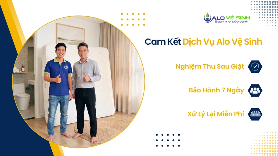 Chính sách bảo hành dịch vụ giặt nệm Hóc Môn 