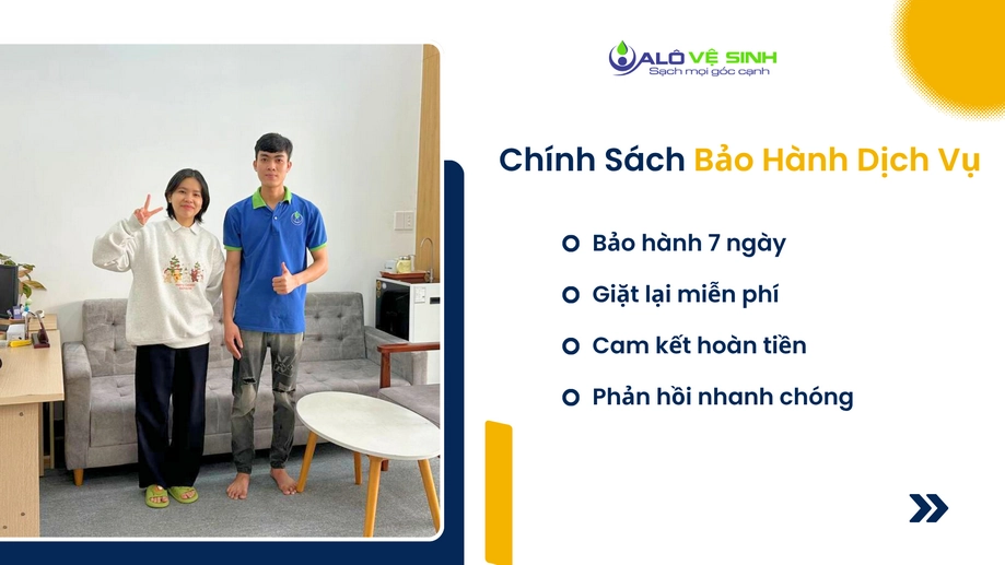 Chính sách bảo hành minh bạch từ dịch vụ vệ sinh nệm Quận 7 tận nơi