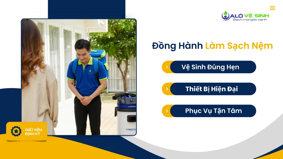 Kỹ thuật giặt nệm Củ Chi tư vấn tận tình cho khách