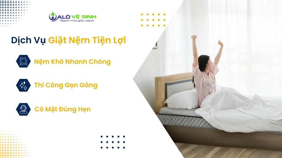 Khách hàng hài lòng với dịch vụ giặt nệm Gò Vấp sau khi làm sạch