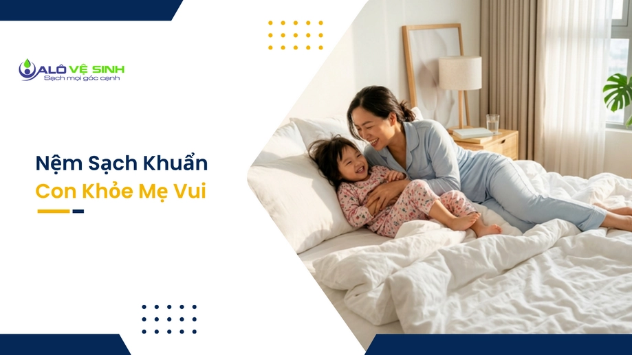 Bé ngủ ngon giấc với dịch vụ giặt nệm Tân Phú tại nhà