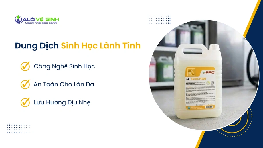 Giặt ghế sofa Phú Nhuận bằng công nghệ Enzyme sinh học