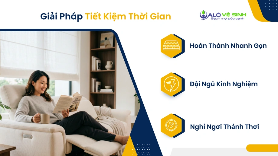 Gia đình tận hưởng không gian sạch sau khi giặt ghế sofa Gò Vấp