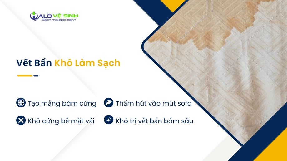 Giặt ghế sofa vải Quận 10 dính vết cà phê