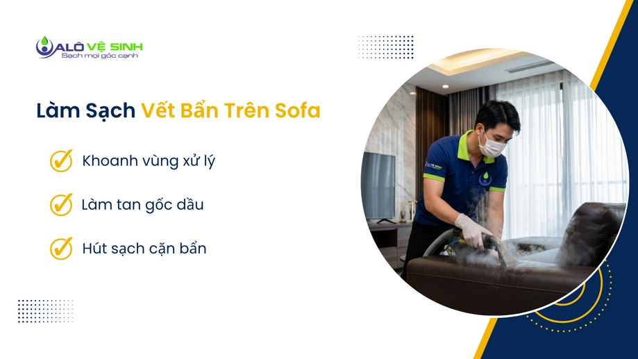 Giặt ghế sofa Quận 9 tại nhà bóc tách vết bẩn hiệu quả