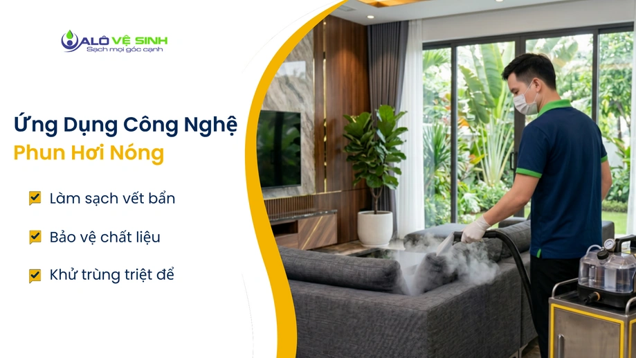 Máy phun hơi nóng chuyên dụng giặt ghế sofa Tân Phú