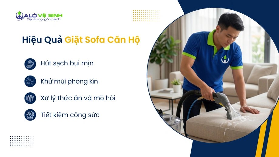 Dịch vụ giặt ghế sofa Thủ Đức xử lý vết ố vàng