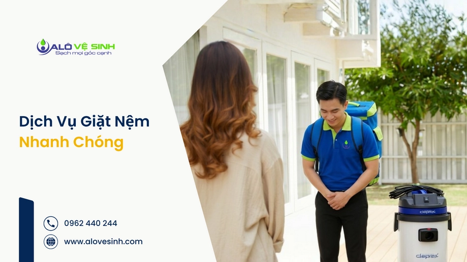 Kỹ thuật giặt nệm Bình Thạnh nhanh chóng