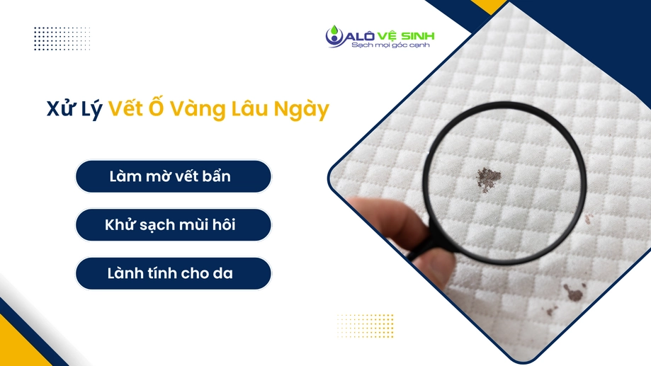 Giặt nệm Hóc Môn chuyên sâu giúp xử lý hiệu quả các vết ố vàng 