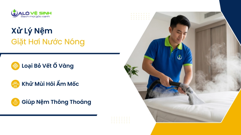 Công nghệ làm sạch sâu của dịch vụ giặt nệm Quận 9