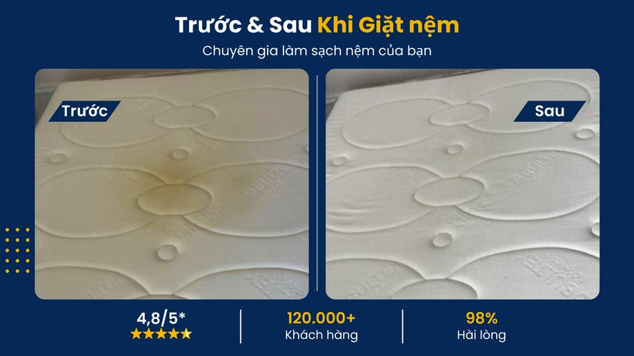 Kỹ thuật giặt nệm xử lý nấm mốc đen tích tụ