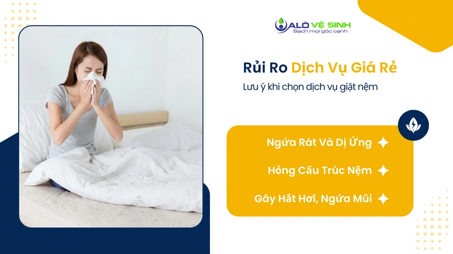 Hậu quả hỏng nệm do dùng dịch vụ giặt nệm Phú Nhuận giá rẻ
