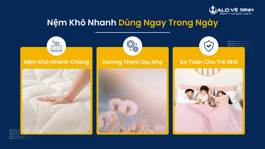 Giặt nệm Quận 1 giúp tiết kiệm thời gian và công sức