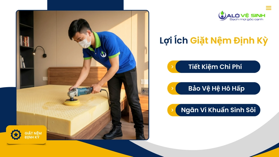 Giặt nệm Quận 3 với máy hút chuyên dụng công suất lớn