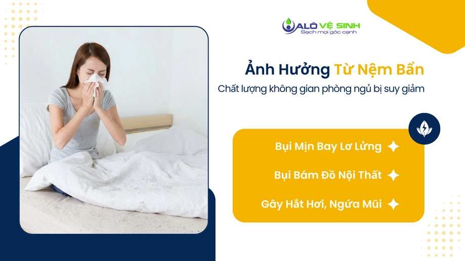 Dịch vụ giặt nệm Quận 3 ngăn ngừa bụi mịn
