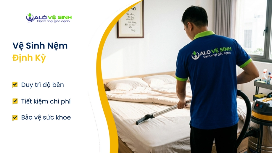 Giặt nệm Tân Phú định kỳ giúp bề mặt nệm tươi mới