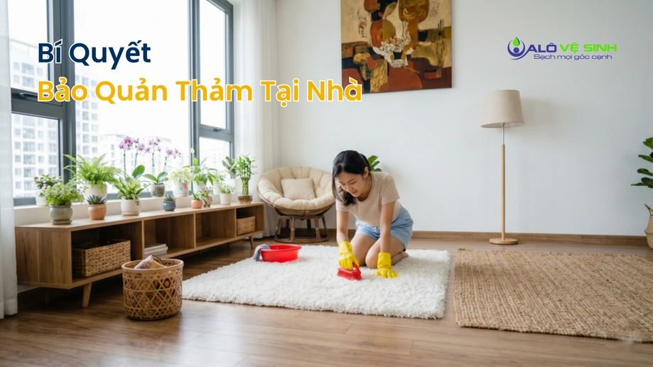 Hút bụi thường xuyên giúp duy trì hiệu quả giặt thảm Quận 7