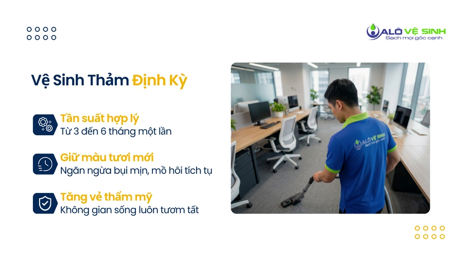 Giặt thảm trang trí Bình Thạnh định kỳ giúp sạch
