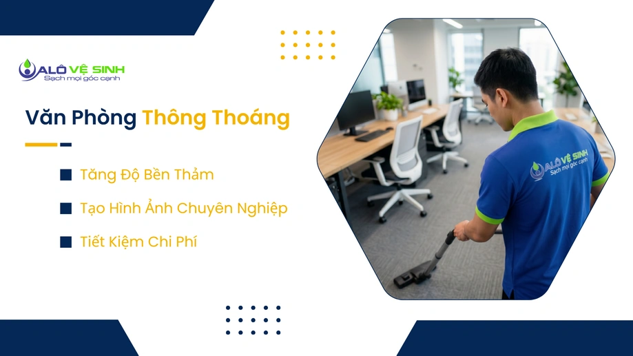Giặt thảm văn phòng Bình Chánh thoáng mát