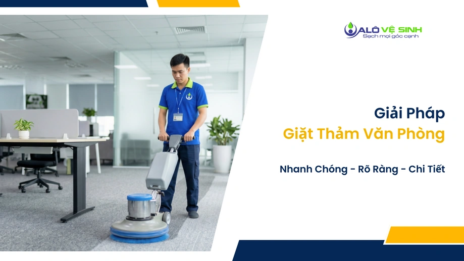 Dịch vụ giặt thảm văn phòng Cần Giờ làm sạch diện tích lớn