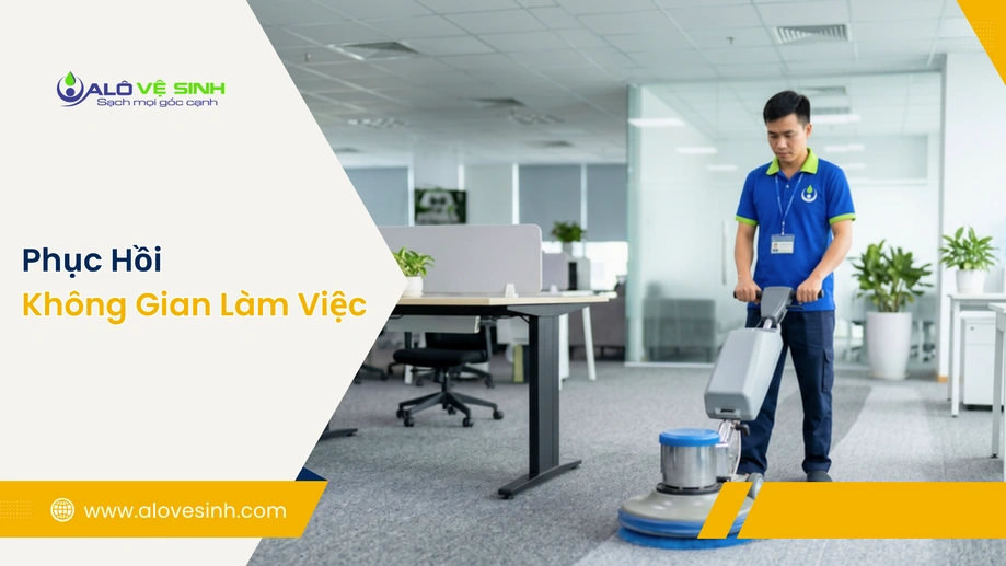 Máy công suất lớn thi công giặt thảm văn phòng Quận 1