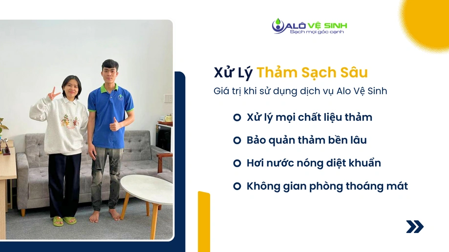 Chất lượng giặt thảm Quận 3 tại Alo Vệ Sinh