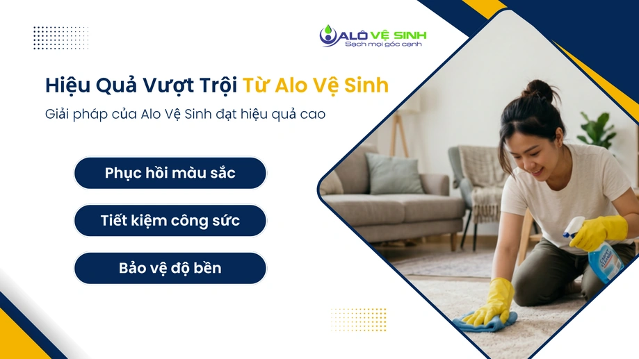 Thảm sàn khôi phục màu sắc nhờ vệ sinh thảm Bình Tân