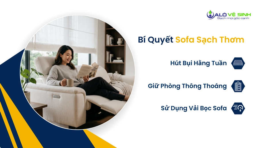 Thói quen hút bụi duy trì hiệu quả vệ sinh ghế sofa Quận 8