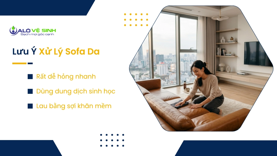 Lưu ý trước khi gọi dịch vụ giặt ghế sofa da Quận 8